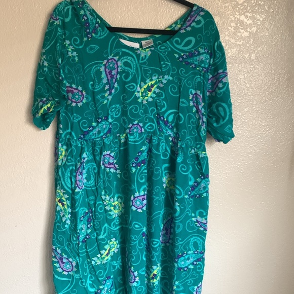 Vintage Diane Von Furstenberg Color Authority Floral Paisley Maxi Sun Dress M/L - Picture 4 of 6